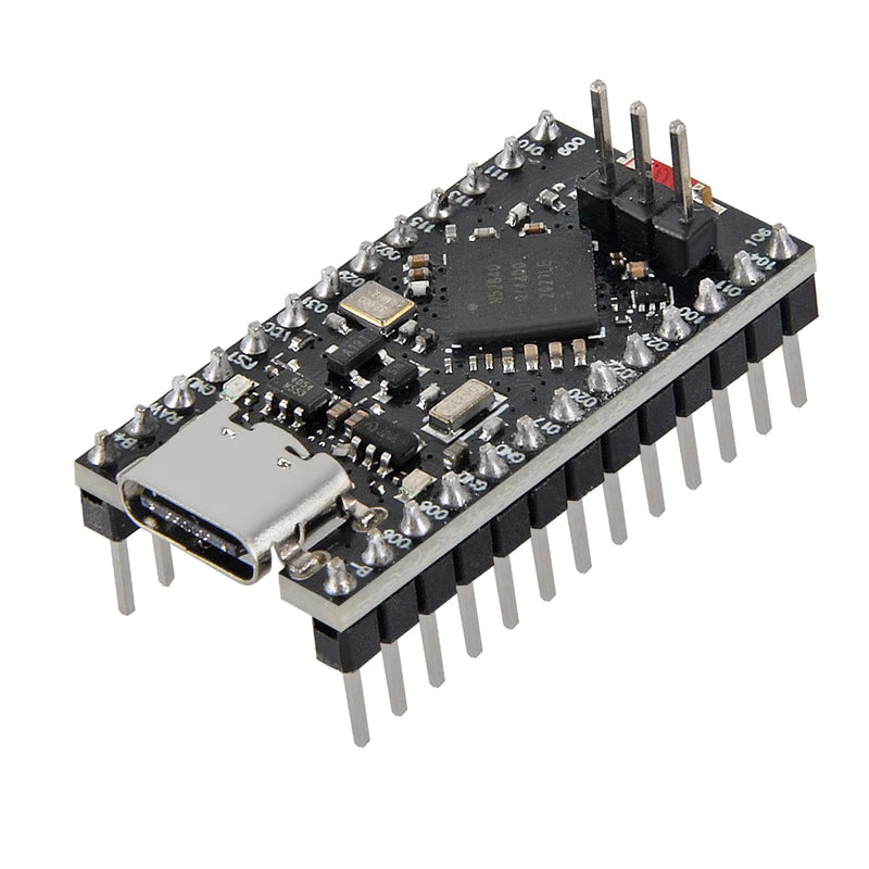 3PCS Type-C Pro Micro NRF52840 Development Board,64MHz 1MB 256KB RAM Pin Soldered