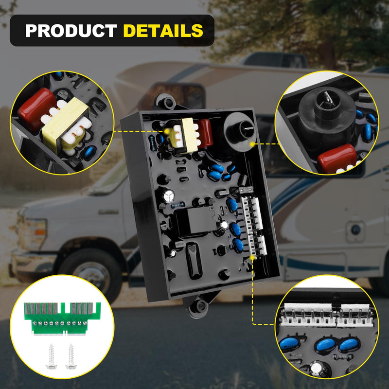 Upgraded 91365 RV Water Heater Ignition Control Circuit Board Compatible with Atwood Dometic GC10A-4E GC6AA-10E GCH6A-10E GCH10A-4E WH6GEA XT WH10GEA, Replace# 91346 93851 93305, Gas Electric 12VDC