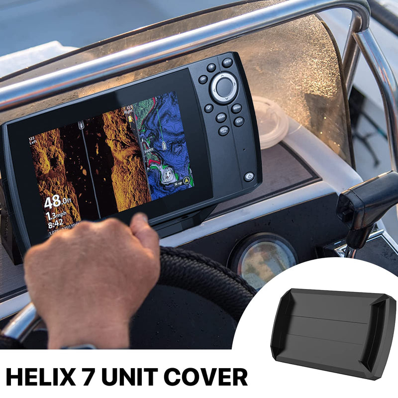 Helix7 Cover - Heavy Duty Fish Finder Sun Cover,Helix 7 Silicone Screen Protector for 780036-1 UC H7 PR Helix 7,Fits Most of Helix 7 Series, Professional Protection for Screen from Sun/Weather Damage