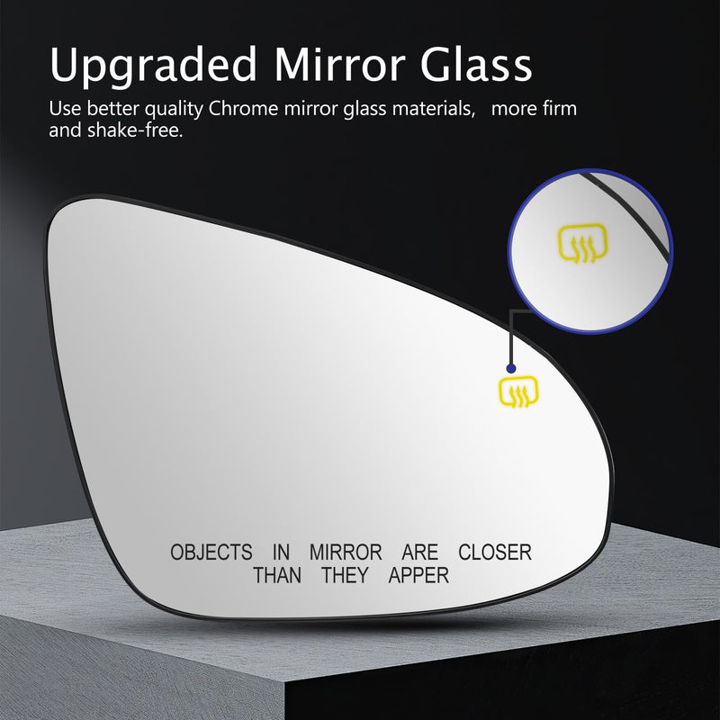 Passenger Side Mirror Replacement For Camry/Camry Hybrid 2012-2017 Avalon 2013-2018 - Side Mirror Glass Heated Mirrors for Camry- Side Mirror Replacement for Camry Accessories Right (Passenger Side)