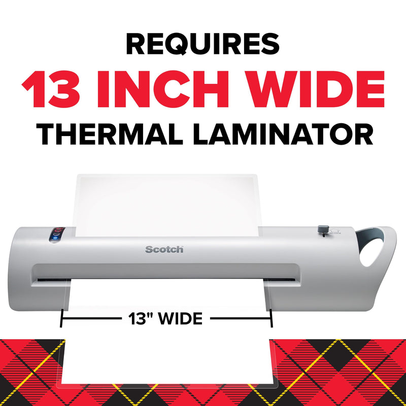 Scotch Construction Paper Thermal Laminating Pouches, 9 x 12 in | 25 Laminator Pouches, 3 Mil, for Kids Artwork, Crafts and School Projects, Requires 13 Inch Laminator Machine