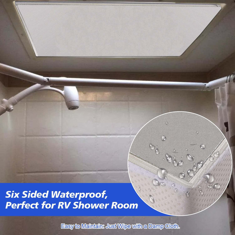 Waterproof Non Slip RV Vent Insulator and Camper Shower Skylight Cover with Reflective Surface, Energy Savings, Fits 14"x22" RV Vents 14"x 22" Waterproof