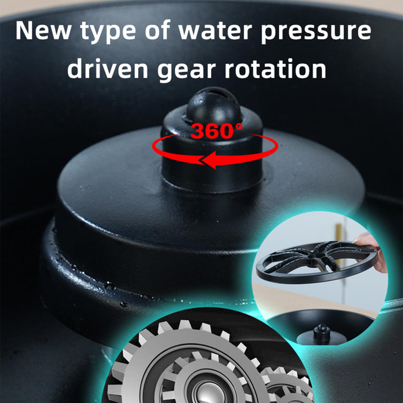 Glass Rinser for Kitchen Sink Glass Rinser with Pull-Out Spray High Pressure 360° Rotating Faucet Glass Rinser Cup Cleaner Bottle Washer for Bar Cafe Sink Black