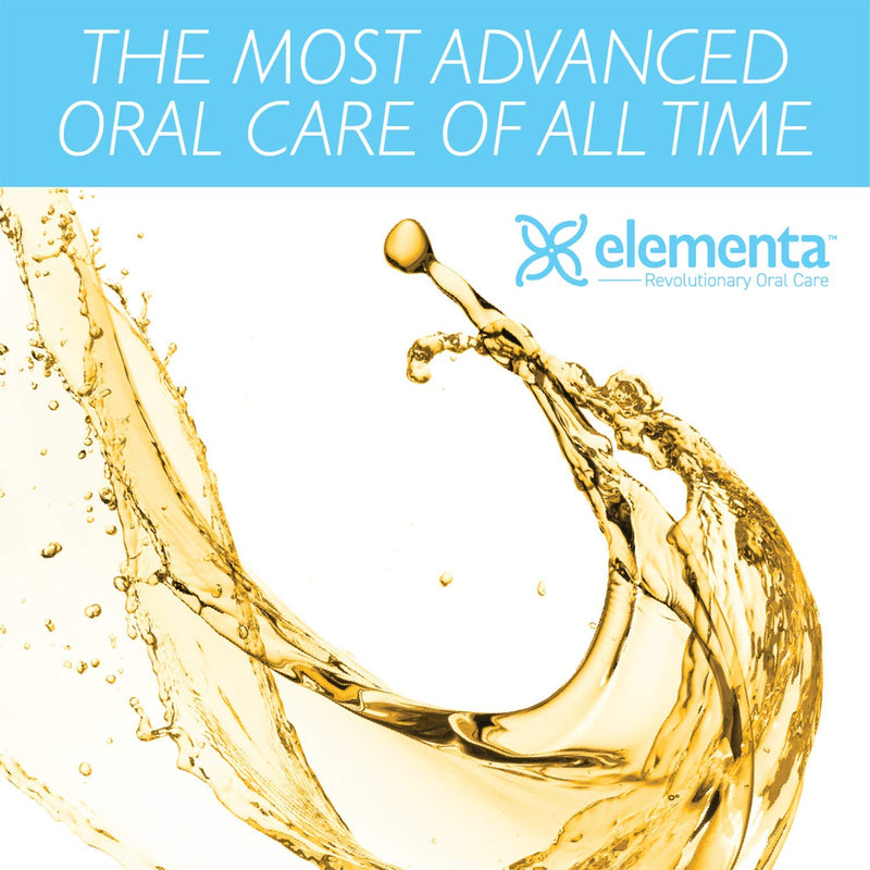 Elementa Mouthwash Alcohol-Free, Teeth Whitening, Bad Breath Treatment And Dry Mouth Products | Fluoride-Free, Cavity Repair, Remineralizing Mouthwash With Nano Silver & Xylitol | Winter Mint 20 OZ
