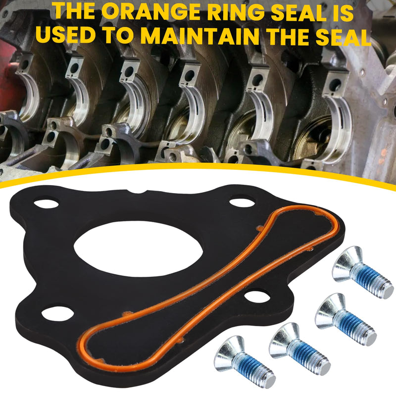 LS Camshaft Retainer Plate Gasket Bolt Kit Compatible with Chevy Gen III IV V Engines for LS1 LS2 LS3 4.8 5.3L 6.0L 6.2L Vortec Corvette Cam Replace 11561455 12589016