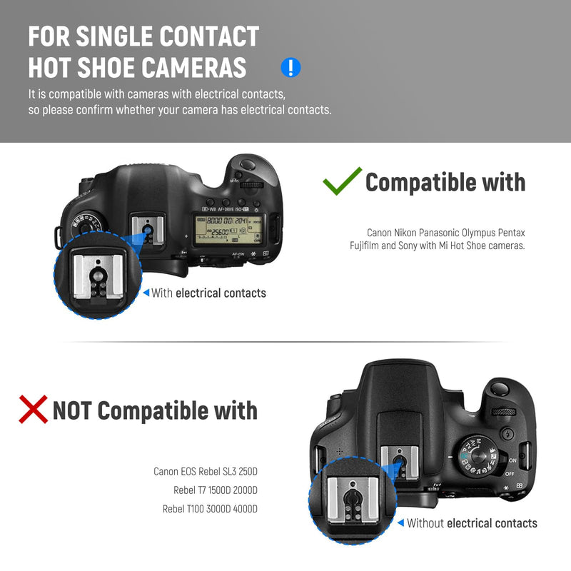 NEEWER TT560 Flash Speedlite Compatible with Canon Sony Nikon Panasonic Olympus Pentax and Other DSLR, Studio Light Digital Camera Speedlight with Standard Hot Shoe, Mini Stand, Cleaning Cloth & Bag TT560 w/Cleaning Cloth
