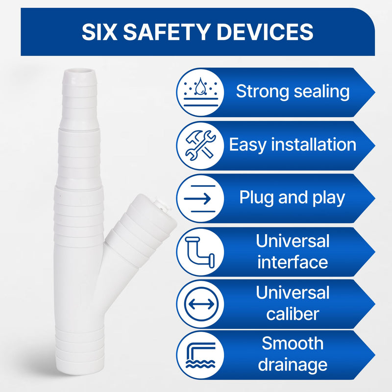 Dishwasher Drain Hose Adapter, RO Drain Line adapter，Garbage Disposal Adapter with 1/4-inch Quick Connect Fitting and 7/8-inch Fitting for a Dishwasher，No Drilling Required 1/4 inch