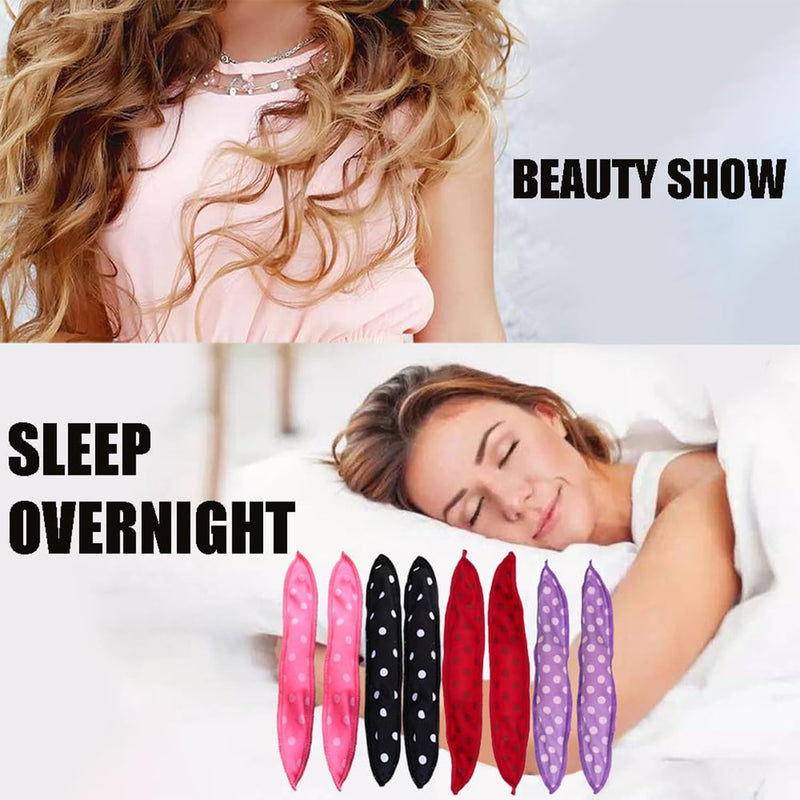 15 Pcs Heatless Curlers, Long Hair and Medium Hair Foam Rollers hair, Strength and Toughness Foam hair Rollers, Soft Pillow rollers, for Women, Curly, Hairdressing (5 Colors)