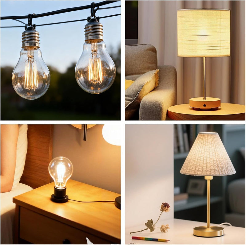 40 Watt Incandescent Light Bulbs, A19 40W Light Bulb, Dimmable, 2700K, Soft White, 12 Pack