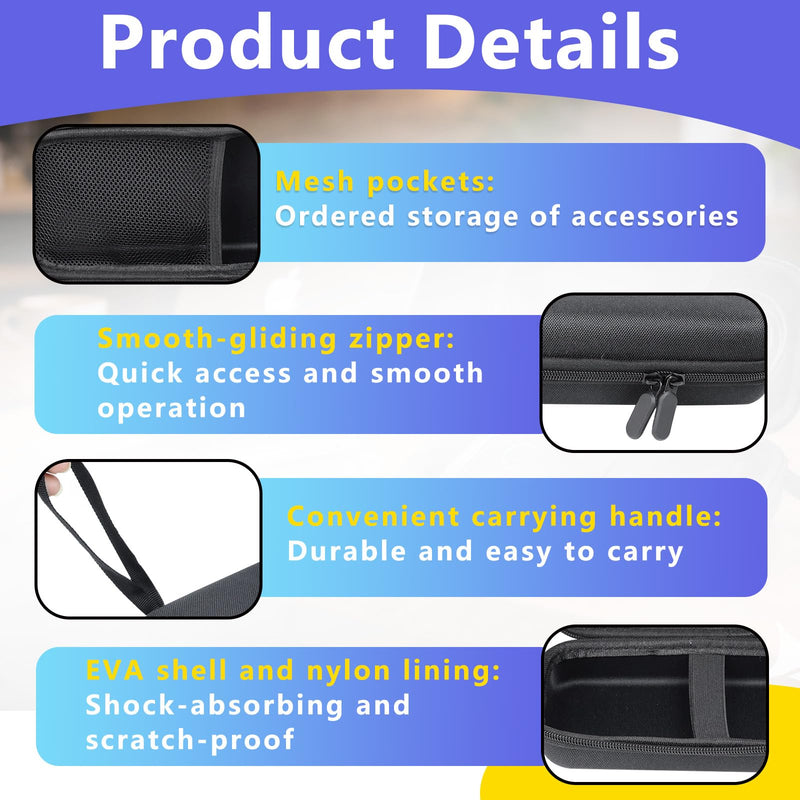 Hard Travel Bag Compatible with 26,250mAh A110A 300W Anker Prime Power Bank | Case Only (Black), Portable EVA Carrying Case for Travel Portability and Fixed Storage