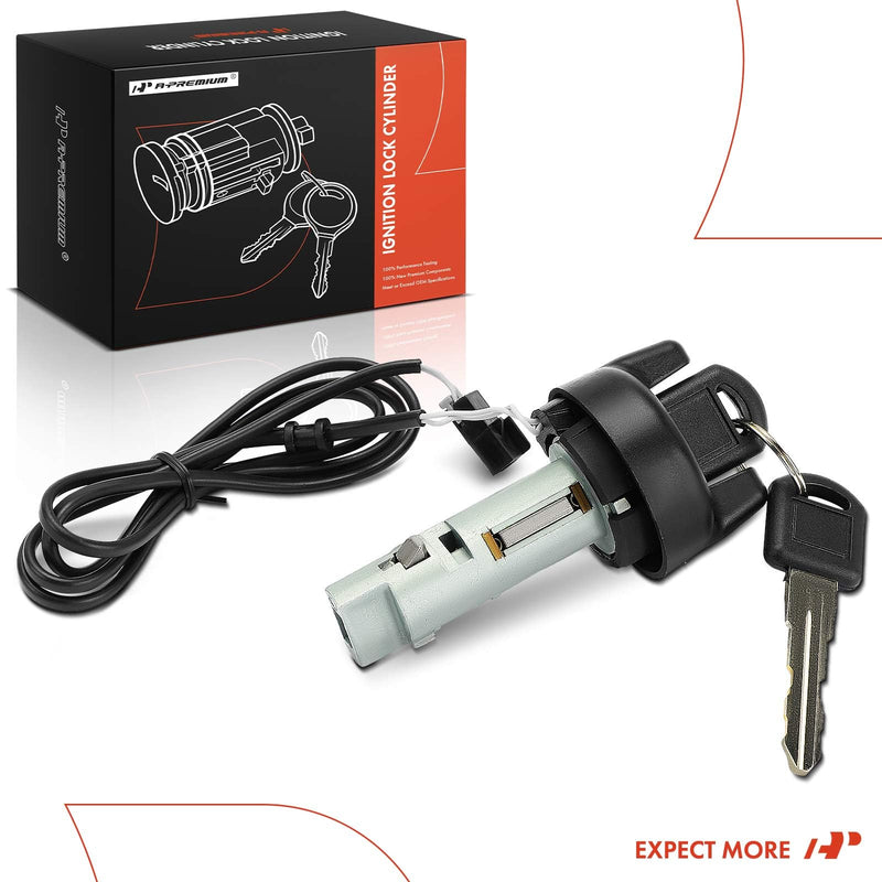 A-Premium Ignition Lock Cylinder with 2 keys Compatible with Buick Vehicles - Century 1997-2005, Regal 1997-2004