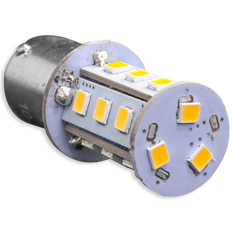 Leisure LED 4 Pack RV LED Light Bulbs 300LM Natural White 4000K 1156 1141 1003 1073 BA15S 18 SMD LED Replacement Light Bulbs for RV Indoor Lights 10-30V (Natural White 4000K, 4-Pack) 4 Count (Pack of 1)