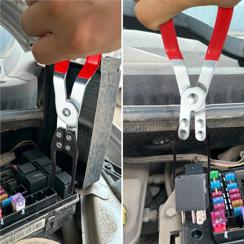 Aleric Relay Puller Pliers and Relay Fuse Remover Tools, 6 Pack, Automobile Fuse Puller Pliers, Car Fuse Puller, Fuse Removal Tool, Relay Pliers Puller, Vehicle Electrical Disconnect Plier