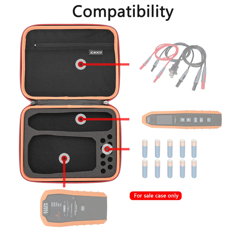 RLSOCO Carrying Case for Klein Tools ET450 Advanced Underground Circuit Breaker Finder and Wire Tracer Kit - Compact Tools Kit Organizer Case
