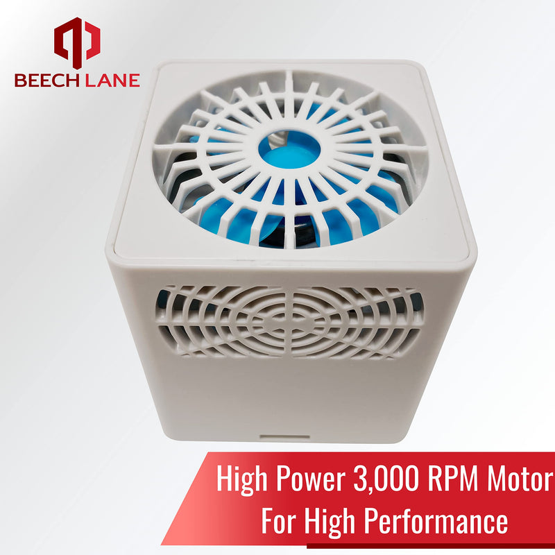 Beech Lane RV Fridge Fan, Patented, High Power 3,000 RPM Motor, Easy On and Off Switch, Multiple Side Vents Increase Airflow, Durable Construction, Efficiently Cools Refrigerator (Natural) Natural