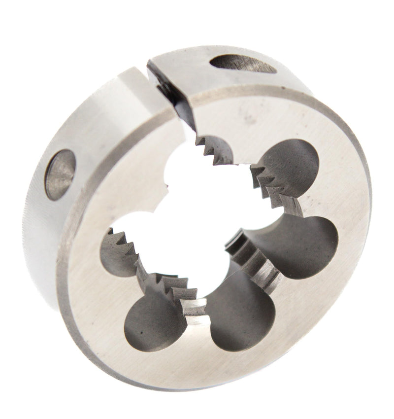 Drill America 3/4"-11-1/2 2" OD HSS NGH Garden Hose Round Die with Matching Die Handle (Wrench), Die Stock 3/4" NGH