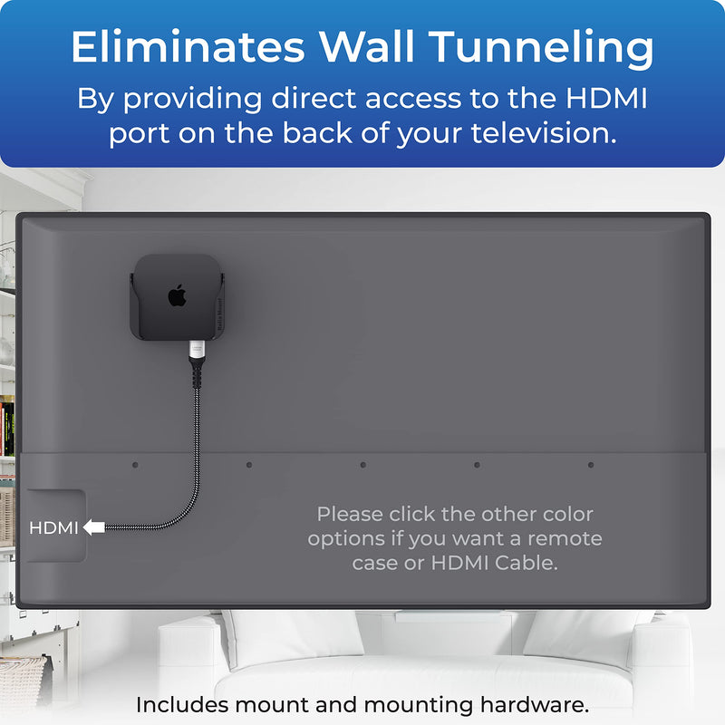 for Apple TV – Mount Compatible with All Apple TV Generations (Including All Apple TV 4K Models) Black Apple TV Mount
