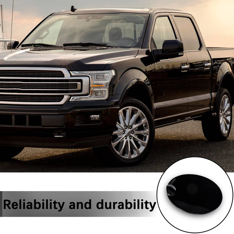 Fuel Door Cover 9L3Z-99405A26-AA for 2009-2015 Ford F-150 Gas Tank Door Replacement, 2010-2014 Lincoln Mark LT Style side Fuel Tank Door Fender Bed-Fuel Lid Door Gas Cap Hatch Black
