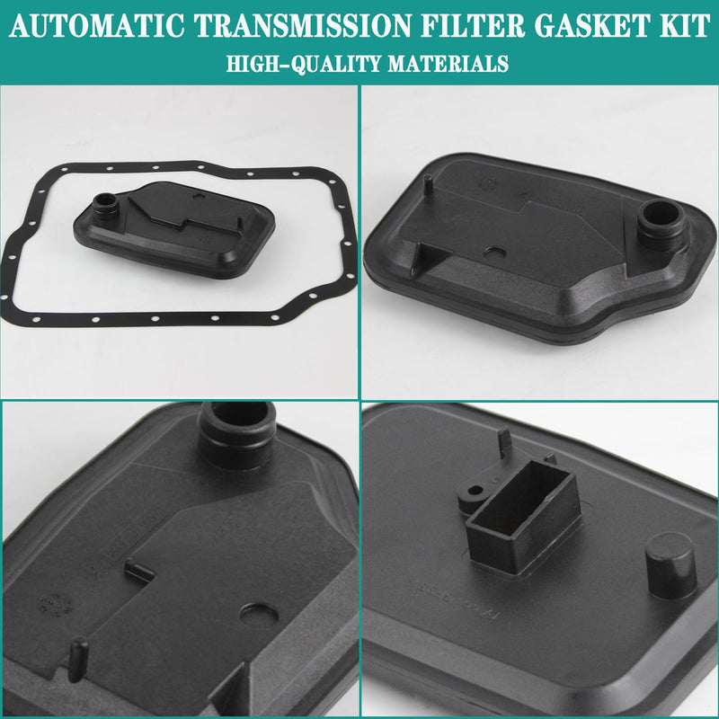 4F27E FN4A Transmission Filter Oil Pan Gasket Kit Compatible with 1998-2018 Ford Focus Tierra Ecosport Fiesta Mazda 5/6/8/323 Axela Wagon Verisa Biante Replaces FN01-21-500 XS4Z-7A098-AB