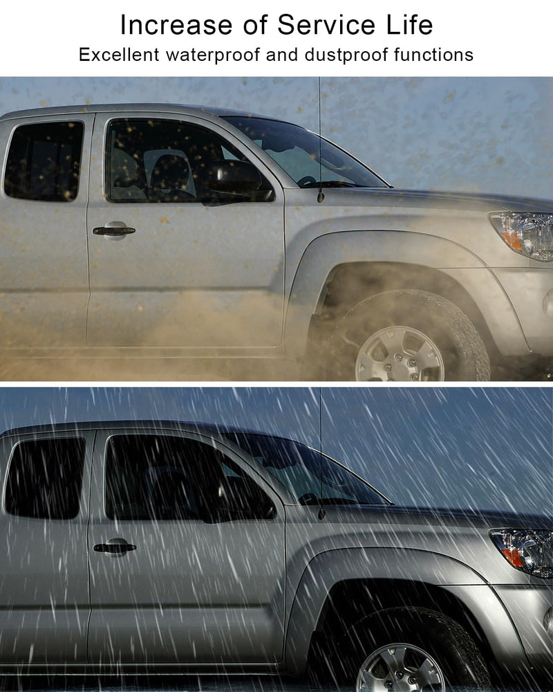 Antenna Ornament Bezel with Nut Manual Type Fit for Toyota Tacoma 2005-2015 Replace 86392-04040 86396-04040