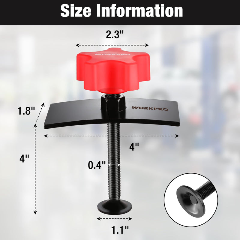 WORKPRO Brake Pad Spreader, Disc Brake Pad Spreader Tool, Brake Caliper Compressor Tool for Compressing Inner Pad, 360 Degree Swivel Joint Brake Piston Compression Tool for Cars & Light Trucks