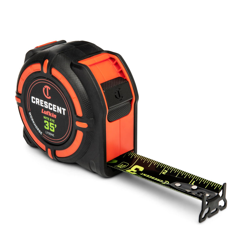 Crescent Lufkin 35 Ft. WORKHORSE NITE EYE Tape Measure | L1135NE SAE 35'