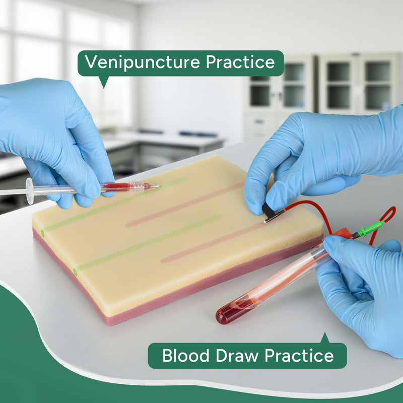 Ultrassist IV Injection Practice Kit, Venipuncture & IV Insertion Training Set, Phlebotomy Practice Simulator for Nursing Students Educational Use Only