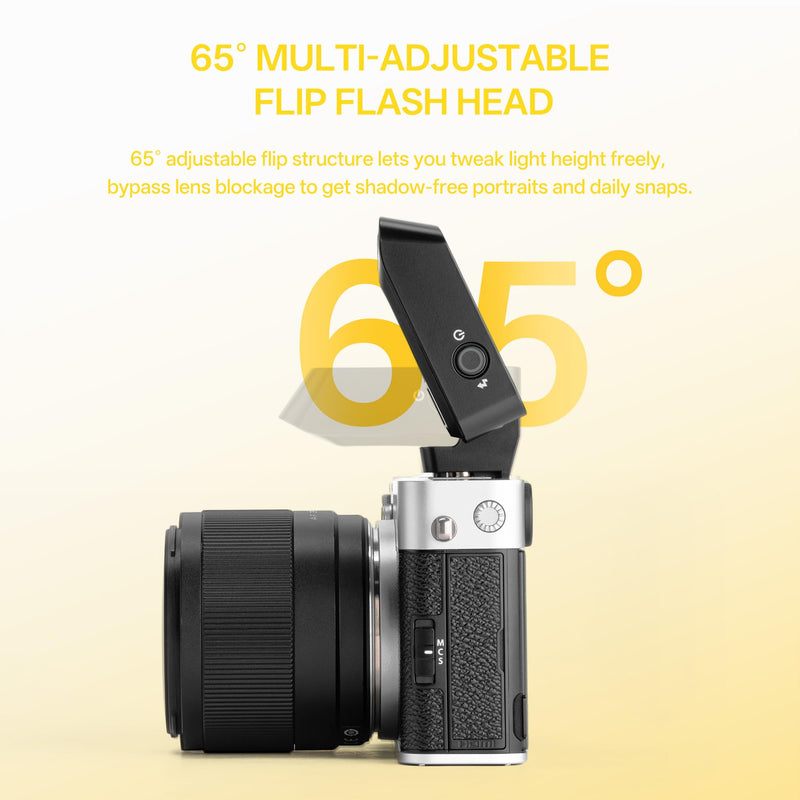VILTROX Z2 TTL Camera Flash, Foldable Camera Speedlite (for Canon) | TTL Flash, 52g Lightweight, 60mm Pop-Up Foldable, 5-Level Manual Power, USB-C Rechargeable Hot Shoe Speedlite With Diffuser for Canon