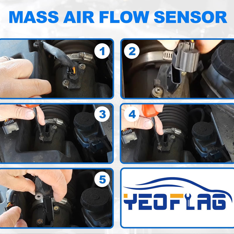 Mass Air Flow Sensor Meter [3-Pins] Compatible with BMW 323i 1999-2000, 325i 2001-2003, 328i 1999-2000, 525i 2001-2003, 528i 1999-2000, 325Ci 2001-2003, 2.5L 2.8L, Replace# 13621432356