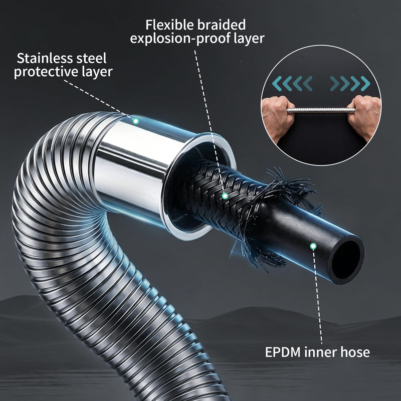 SR SUN RISE NSF Certified Filtered Shower Head with Handheld for Hard Water to Remove Chlorine High Pressure 9-Spray Setting (with Power Wash) Anti-Clog Nozzles (1 Filter, Chrome Silver) 2.5 Gallon Per Minute+1 Filter