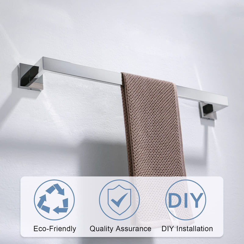Single Towel Bar Brushed Nickle Bathroom Hardware Accessories Towel Holder for Bathroom,Wall Mount Stainless Steel 23.6 Inch