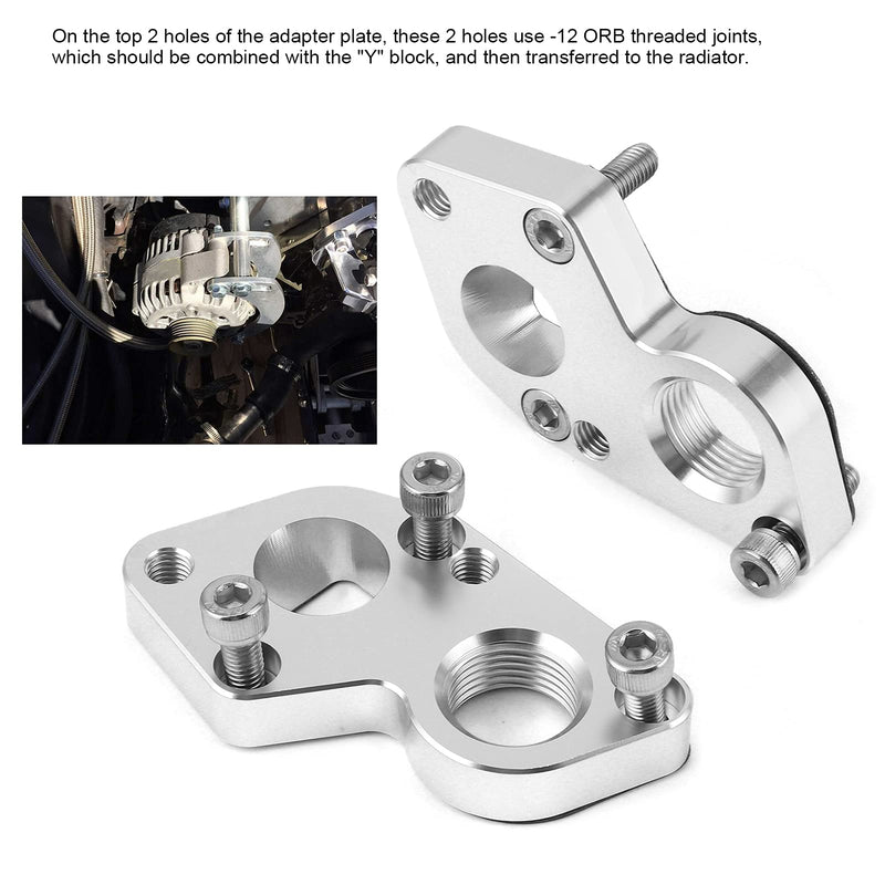 EVGATSAUTO Electric Adapter, Electric Adapter Plates Converts BBC Pump to LS Engine Replacement For LS Engines All Yearsc