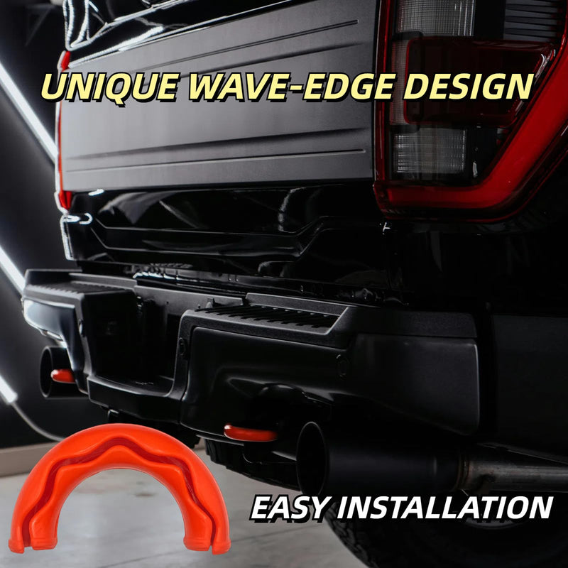 Tow Hooks Covers Fit for Ford F150 Accessories 2004-2024 Toyota Tundra Accessories 2017-2021(Red-4PCS)