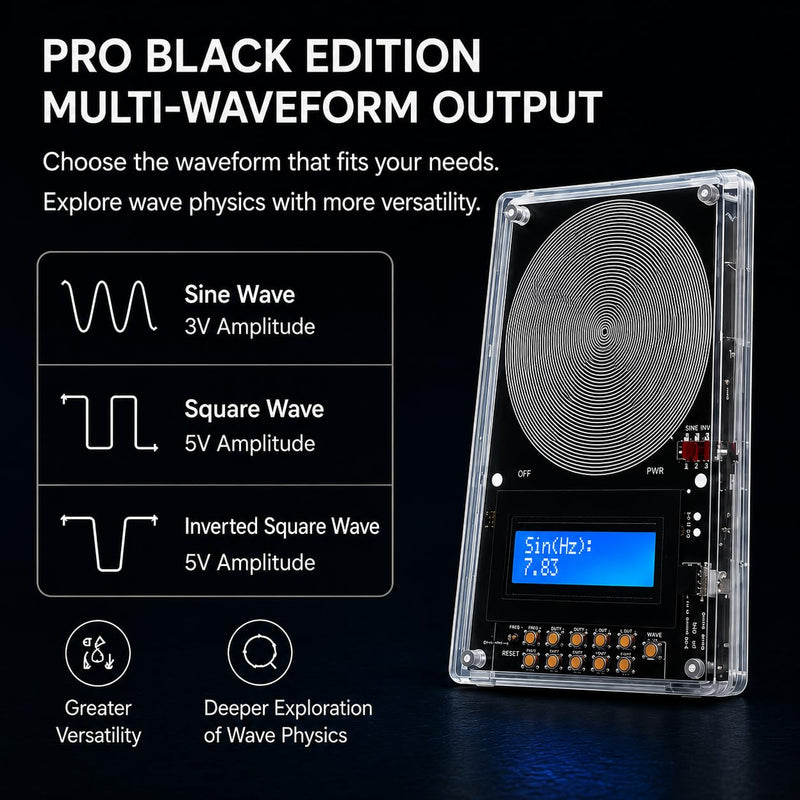 Frequency Generator for Healing 7.83hz Schumann Resonance Generator, Adjustable with Ultra-Soft Acoustic Earphones & Storage Case for Relaxation, Meditation, Focus