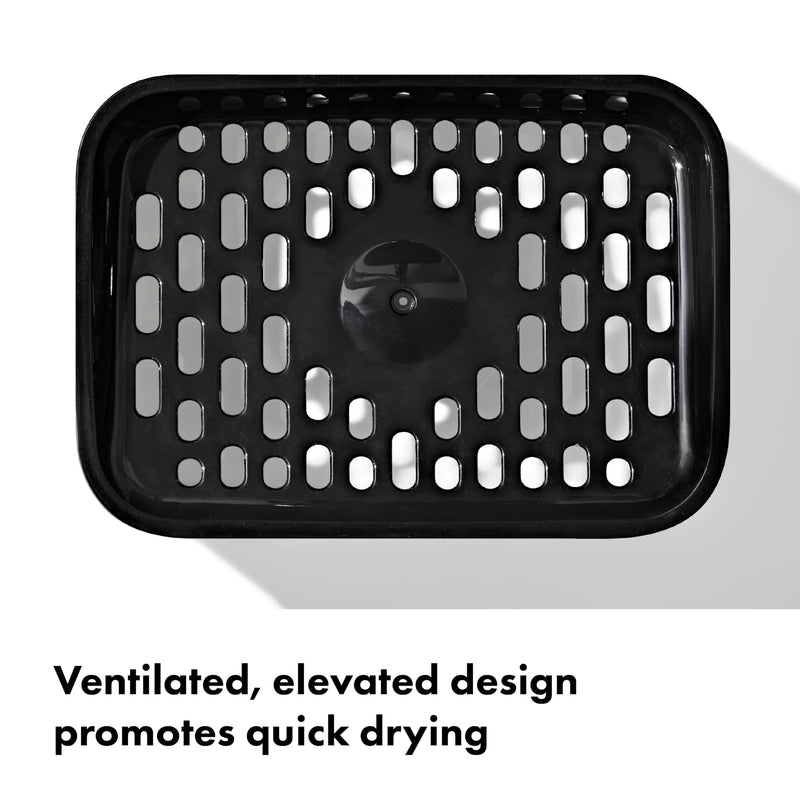 OXO Good Grips Soap Dispensing Sponge Holder - Black Matte Black