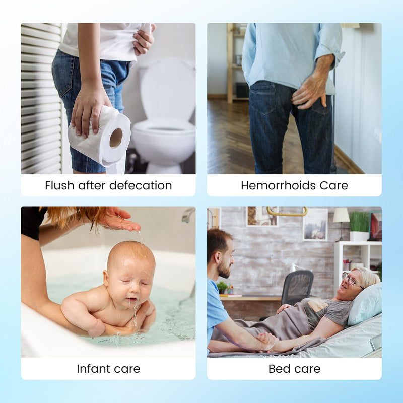 Portable Travel Bidet with Water Absorbing Ball, 360° Full Usage Electric Handheld Bidet Sprayer, Rechargeable USB-C, Dual Modes Feminine Washer for Postpartum Care, Camping & Personal Hygiene