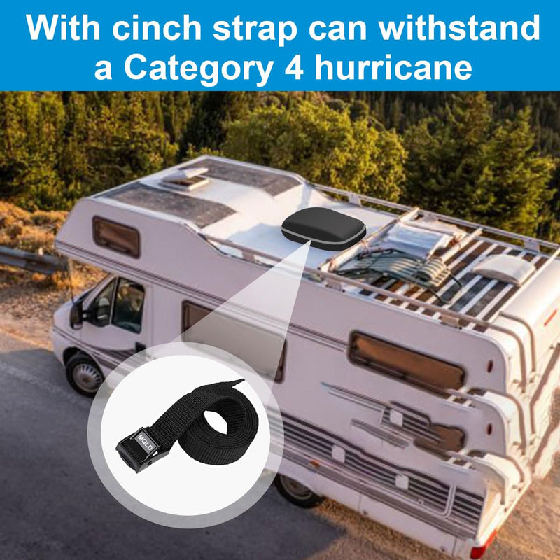 RV Camper Air Conditioner Cover Trailer AC Covers for RV Roof Unit, 600D Oxford Cloth Fits RecPro, TOSOT, FOGATTI 16K, Coleman Mach RV Air Conditioner Winter Covers for Outside - RV A/C Cover for Roof 43"L x 30"W x 15"H