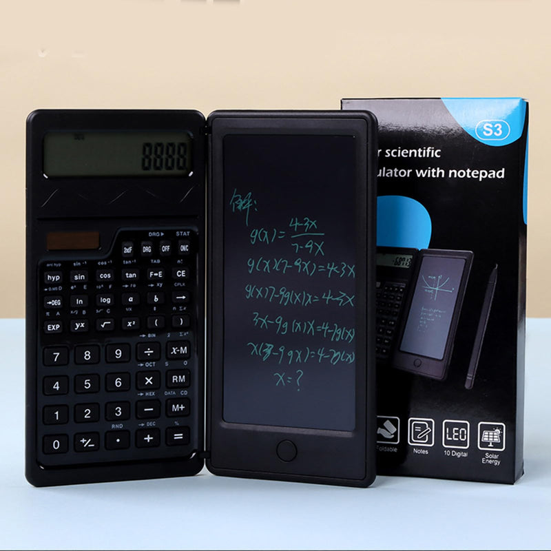 Scientific Calculators for Students with Drawing Pad & Pen, Calculator with Notepad, Desktop Small Pocket Calculator for Office, Middle, High School & College