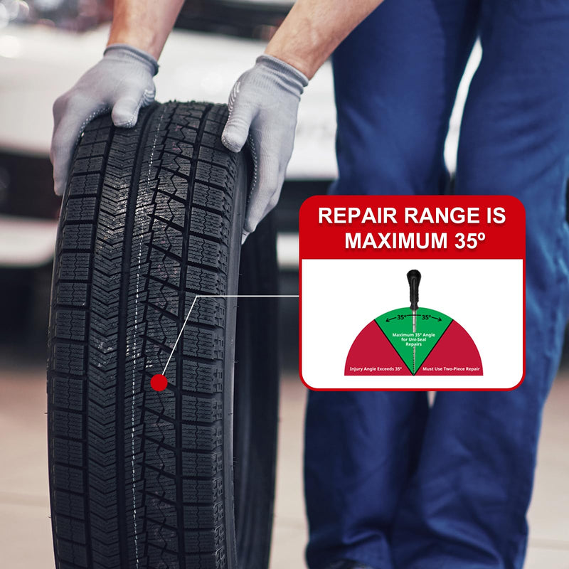 SUNSOUL 24pcs Combination Repair Unit,Tire Repair Patch Plug 0.30” x 2”,Tire Patch Plug Kit,Mushroom Tire Plug Patch for Car Motorcycle Truck Bus 0.30 x 2.00 Inch