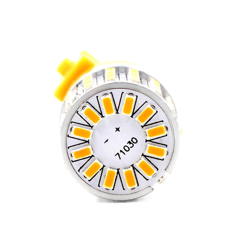 PHINLION 3157 LED Bulb Amber Yellow, Super Bright 3156 4157 3757 3457A LED Blinker Bulbs for Rear Front Turn Signal Parking DRL Side Marker Lights, Non-polarity, Pack of 2