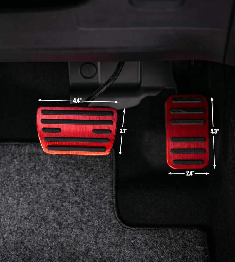 CKE Compatible with Honda Civic CRV Odyssey Pilot Passport Ridgeline Insight Accessories Sporty Car Pedals Foot Pedal Covers Brake and Accelerator Pedal Pads -Red Please Confirm the Car Model Red