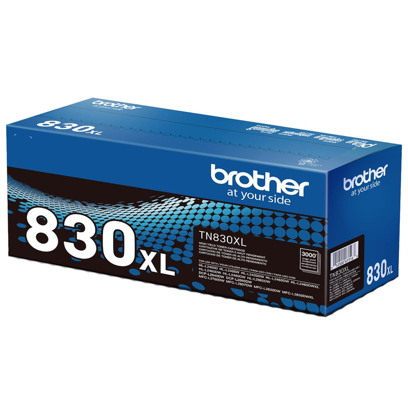 Brother Genuine TN830 Black Standard Yield Printer Toner Cartridge - print up to 1,200 pages(1)