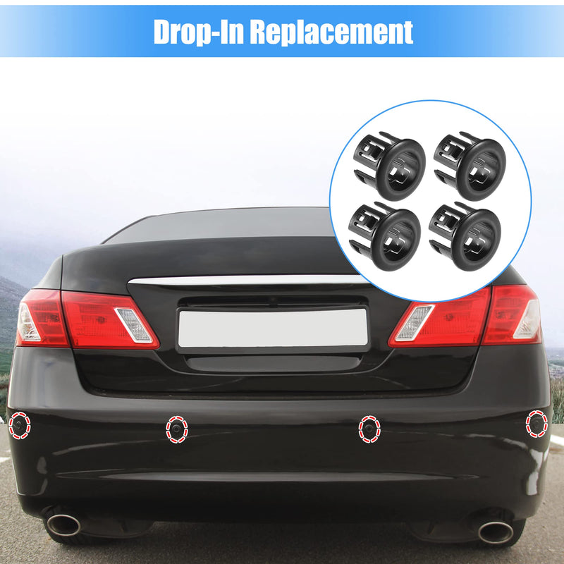 X AUTOHAUX 4 Pcs Rear Bumper Backup Parking Aid Retainer Brackets for Lexus ES350 2007-2012 for Lexus HS250H 2010-2011 No.8934833010 Parking Assist Sensor Bezels