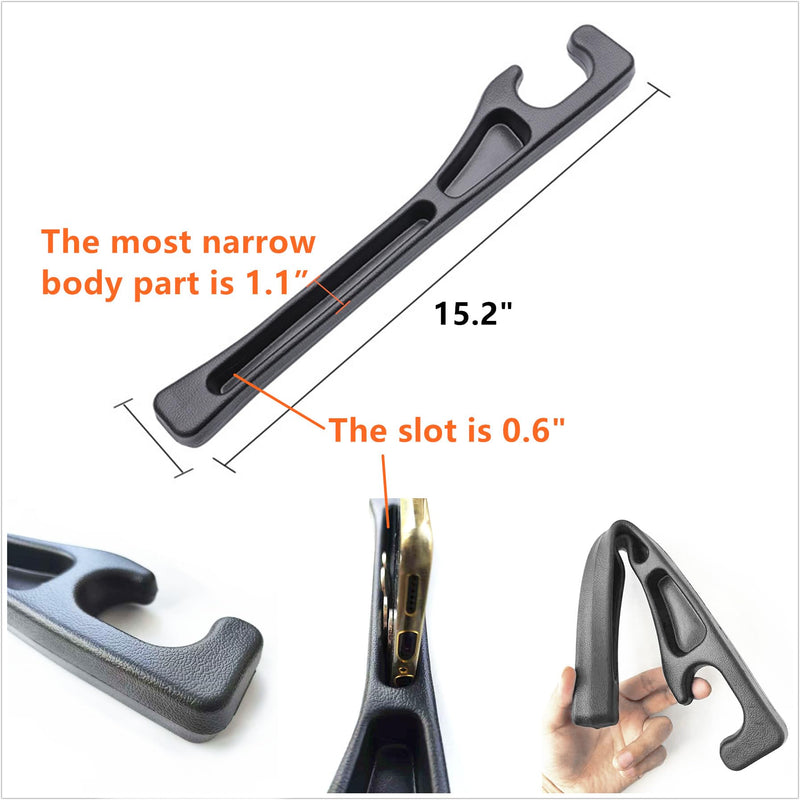 No-Drop Seat Guard, 2 Pack Car Seat Gap Filler Gap Stopper/Catcher to Fill The Gap Between Seat and Console Black Car Accessories Crevice Blocker Pad Plug YMT-A02