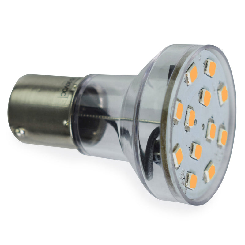 Leisure LED RV Trailer Motorhome LED Spot Light 1156 1139 1141 1383 LED Bulb 2 Watt 275 Lumen CW 10-30Volt 12Volt Long Neck (Warm White 3500K, 4-Pack Long Neck) Warm White 3500K