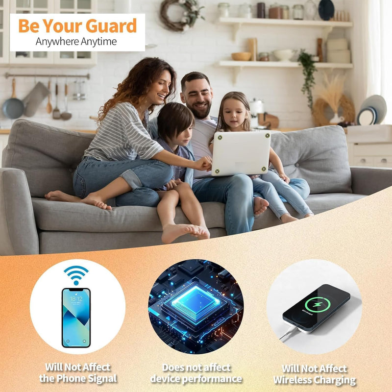 EMF Blocker for Cell Phones Stickers Neutralize Shield Protection cased and Electronic Devices WiFi 5G Tablets Laptops Computers (6 Pcs Golden) 6
