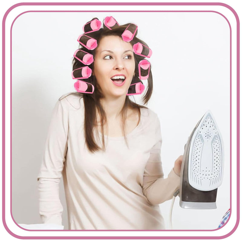52 Pcs Sponge Rollers for Hair, Foam Hair Rollers Set, Foam Roller for Women Girls Kids, Hair Curlers Rollers with 28 Pcs 1.5 cm & 24 Pcs 2 cm, Curling Tool for Overnight Styling