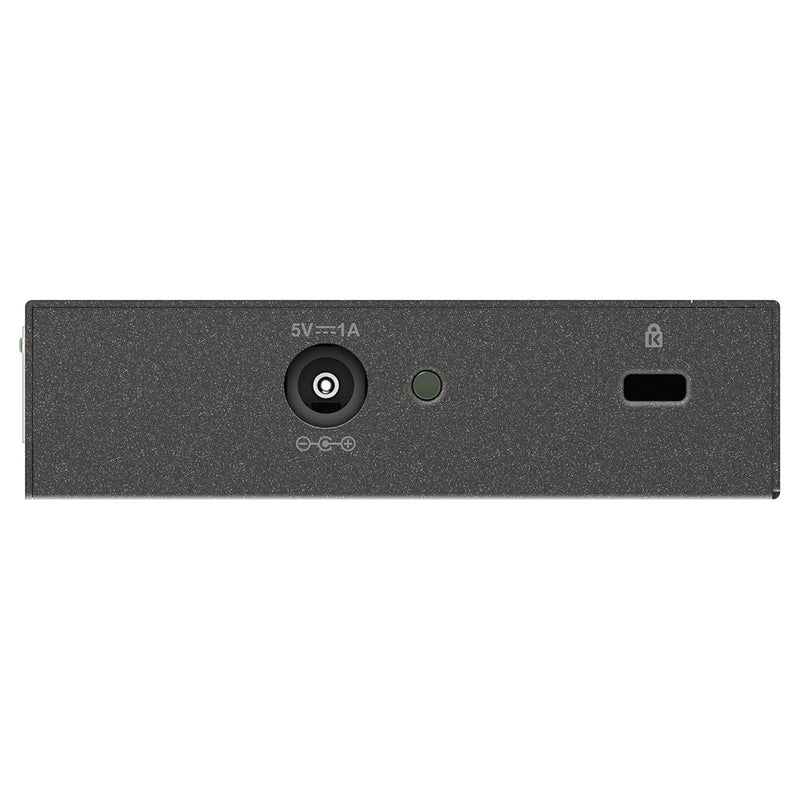 D-Link Ethernet Switch, 5 Port Gigabit Unmanaged Metal Desktop Plug and Play Compact (DGS-105),Black 5-Port Switch