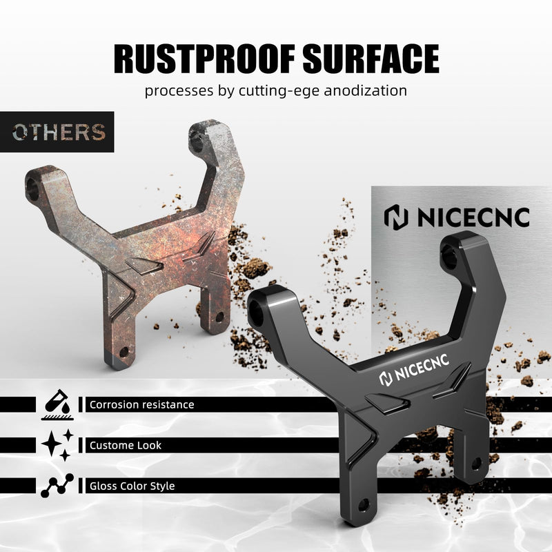 NICECNC Black Aluminum Anti-Shake Support Dash Stabilizer Compatible with Yamaha Tenere 700 /XTZ700 2019-2023, Not Fit Digital Tft Screen