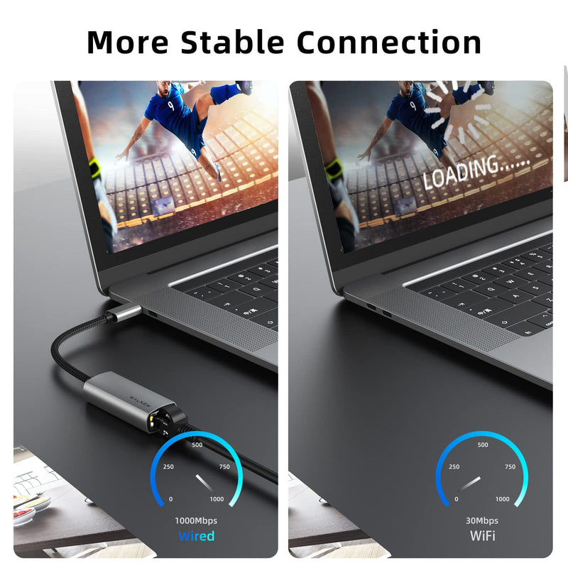 USB C to 1Gbps Ethernet Adapter & USB 3.0 to 1Gbps Ethernet Adapter Bundle